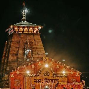 Kedarnath Temple Evening View
