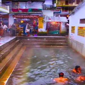 Take a Bath at Gaurikund Hot Spring